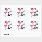 Kerst Flamingo Sticker (Vel)