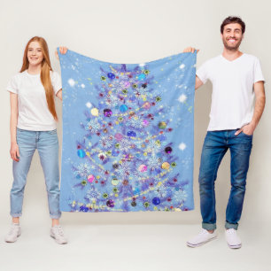 Kerst Fleece Deken Mooie Kerstboom