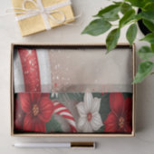 Kerst Floral Candy Canes Vakantie Tissue Papier (Geschenk)