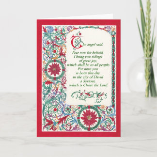 Kerst ~ Florentine Scrollwork Wenskaart Feestdagen Kaart