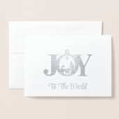 Kerst Folie Kaart (Voorkant met envelop)