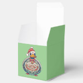 Kerst Folklore Duck Dearing Een Kerstman Hoed Bedankdoosjes (Geopend)