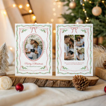 Kerst Foto Collage Boog Zwangerschapsaankondiging