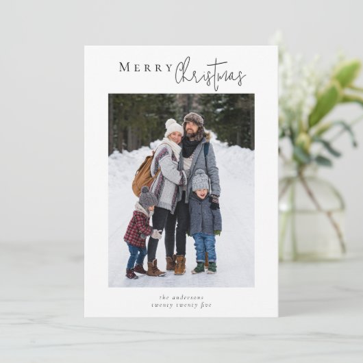 Kerst Foto Collage Feestdagenkaart (Staand voorkant)