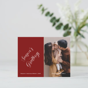 Kerst foto en tekst feestdagenkaart
