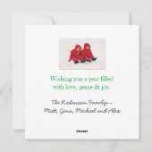 Kerst foto kaart 'Liefde & Mirakels' (Achterkant)