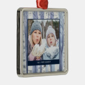 Kerst Foto Naam Waterverf Tree Ornament (Rechts)