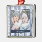 Kerst Foto Naam Waterverf Tree Ornament (Links)