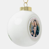 Kerst foto  Prettig Kerstfeest Keramische Bal Ornament (Links)