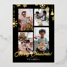 Kerst Foto Wenskaart | Folie Lettertype