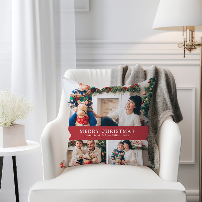 Kerst Foto Worp Kussen (Christmas Photo Throw Pillow
)