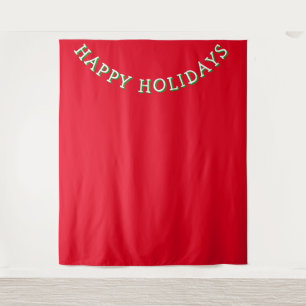 Kerst Fotohokje Achtergrond Prettige Feestdagen Ro Wandkleed