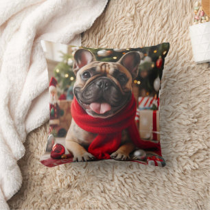 Kerst Franse Bulldog kussen