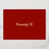 Kerst-Frenchhorn Folie Feestdagenkaart (Achterkant)