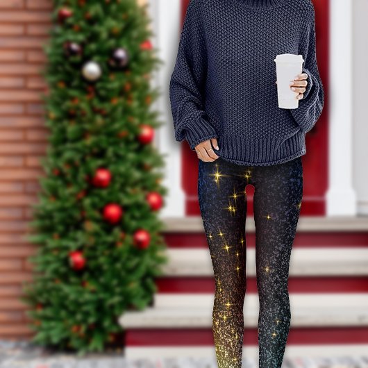 Kerst Galaxy Glitter Dazzling Leggings