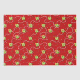 Kerst Garland en Ornament_rood Tissuepapier