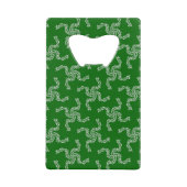 Kerst Garland Groen, Kerstdecoratie Kredietkaart Flessenopener (Voorkant)