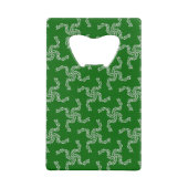 Kerst Garland Groen, Kerstdecoratie Kredietkaart Flessenopener (Achterkant)