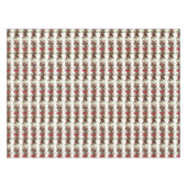 Kerst Garland Pine Cones Rode bessen Holly Tafelkleed (Voorkant (Horizontaal))