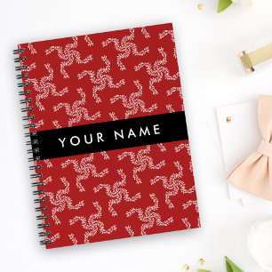 Kerst Garland, Rood, Jouw naam, Personaliseren Notitieboek