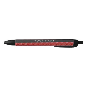 Kerst Garland, Rood, Jouw naam, Personaliseren Zwarte Inkt Pen