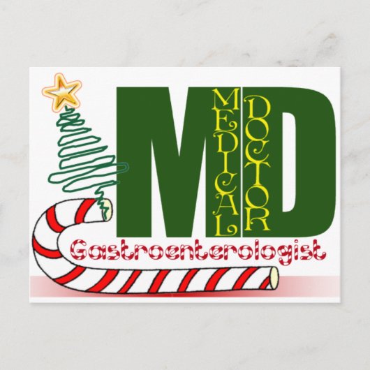 KERST GASTRO-ENTEROLOOG FEESTDAGENKAART (Voorkant)