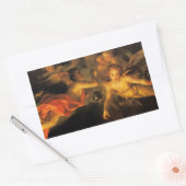 Kerst Geboorte Angels Sticker (Envelop)