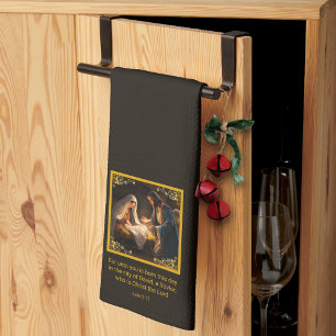 Kerst Geboorte Heilige Familie Religieus Theedoek