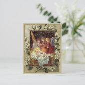 Kerst Geboorte Reproductie Briefkaart (Staand voorkant)