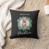 Kerst Geel Lab Labrador Retriever Puppy Dog Kussen (Deken)