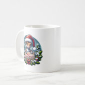 Kerst Gekko Koffiemok (Voorkant links)