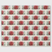 Kerst Geld Stapel Gift met Lint Cadeaupapier (Vlak)