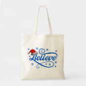 Kerst Geloof Sinterklaas - Santa Hat Blauw Tote Bag (Voorkant)