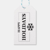 Kerst Gelukkig Feest Maatwerk Cadeau Prettig Kerst Cadeaulabel (Voorkant)