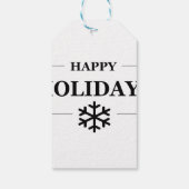 Kerst Gelukkig Feest Maatwerk Cadeau Prettig Kerst Cadeaulabel (Achterkant)