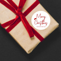 Kerst Gelukkig Nieuwjaar Sticker