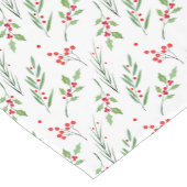 Kerst gemengd Botanisch Patroon Korte Tafelloper (Hoek)