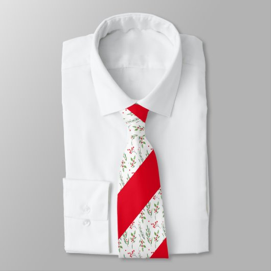 Kerst gemengd Botanisch Patroon Stropdas (Gebonden)