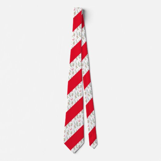 Kerst gemengd Botanisch Patroon Stropdas (Voorkant)