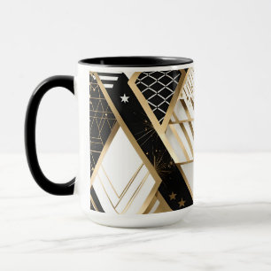 kerst geometrische vormen koffiemok mok
