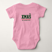 Kerst gepersonaliseerde Baby Jersey Bodysuit (Achterkant)