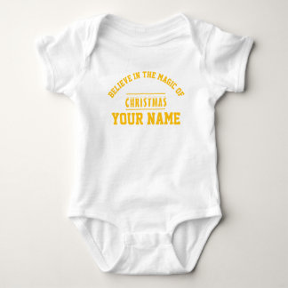 Kerst gepersonaliseerde Baby Jersey Bodysuit kleur