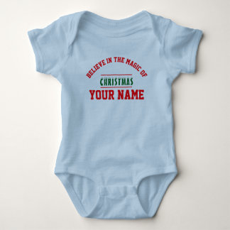 Kerst gepersonaliseerde Baby Jersey Bodysuit kleur