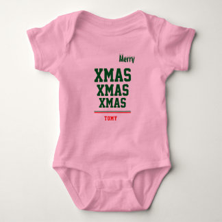 Kerst gepersonaliseerde Baby Jersey Bodysuit kleur