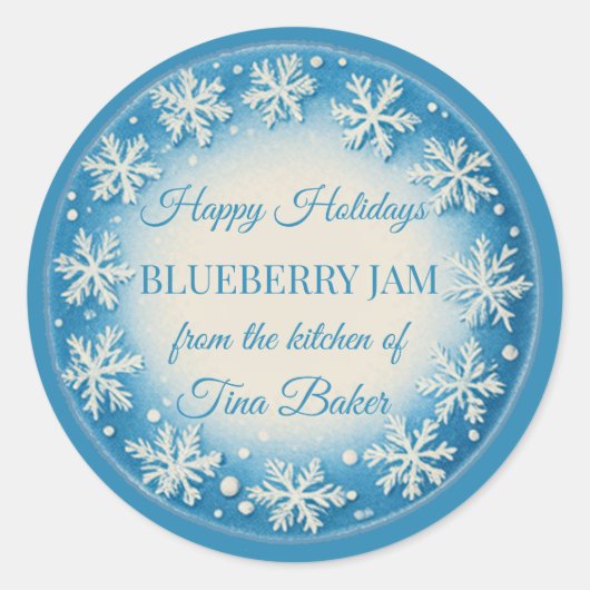 Kerst Gepersonaliseerde Custom Labels Vakantie (Voorkant)