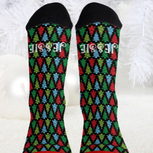 Kerst gepersonaliseerde naam novelty cadeau sokken