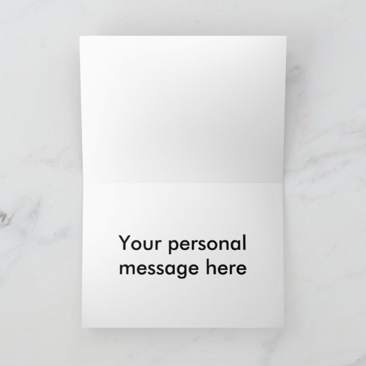 Kerst Gepersonaliseerde Painted Mini Pig Kaart (Binnen)