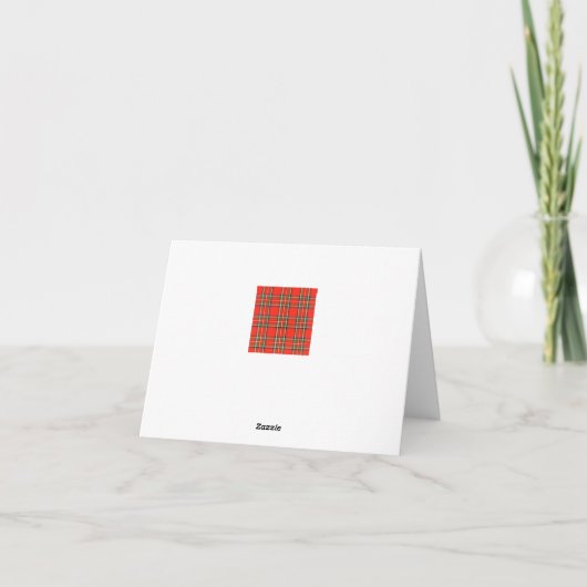 Kerst geruit kaart (Achterkant)