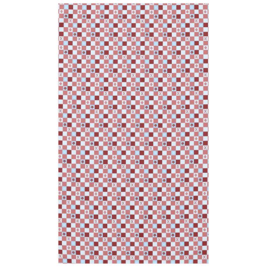 Kerst geruit tafelkleed (Voorkant)