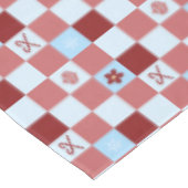 Kerst geruit tafelkleed (Gekanteld)